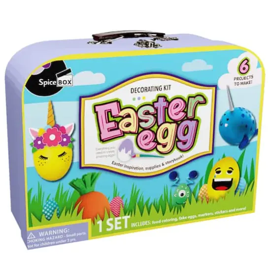 SpiceBox Suitcase Easter Egg Art Kit {1}