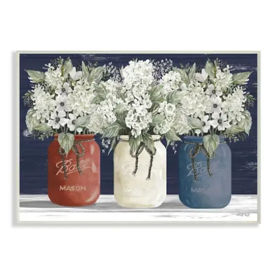 Stupell Industries Americana Floral Bouquets Rustic Flowers Country Pride Wall Plaque {1}