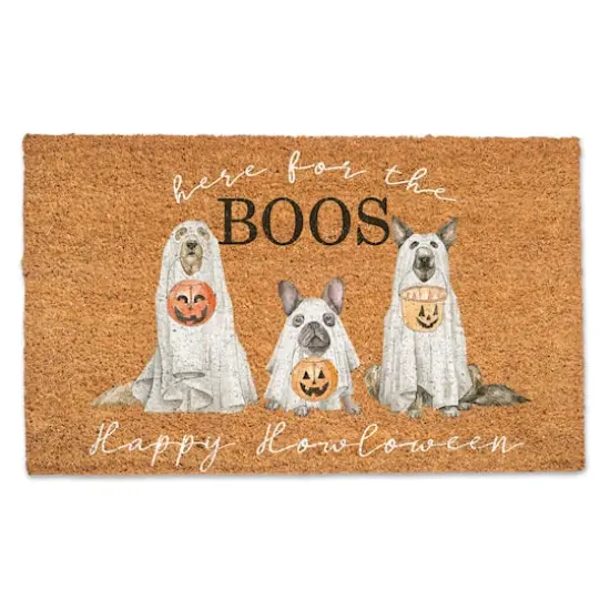 Happy Howloween Ghost Pups 30" x 18" Door Mat {1}
