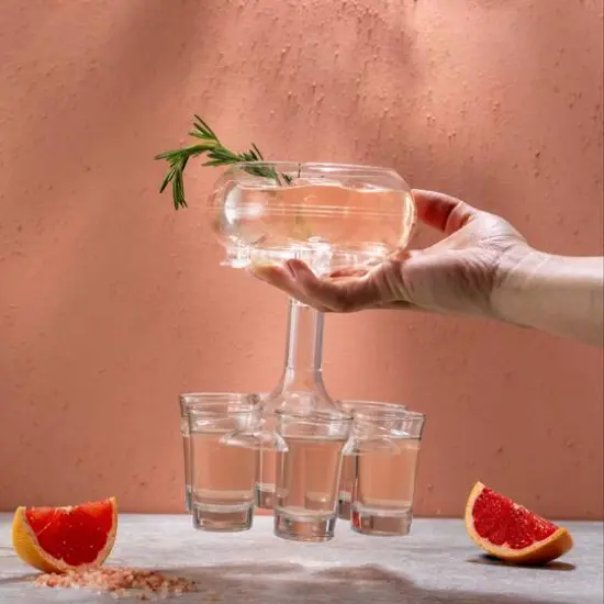 JoyJolt&reg; Drink Dispenser & Shot Glass Set {7}