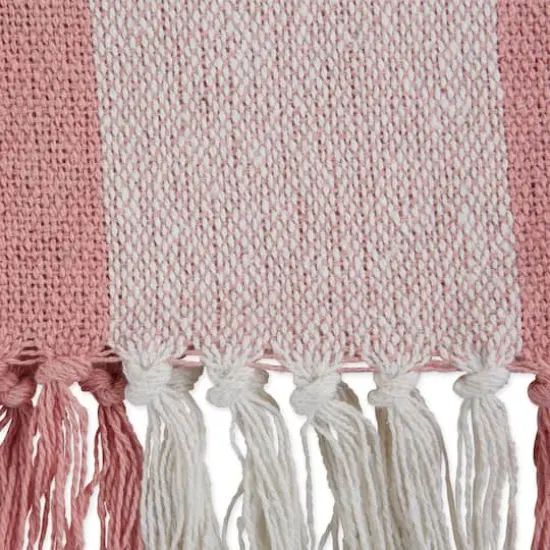DII&reg; Pink & White Buffalo Check Throw {3}
