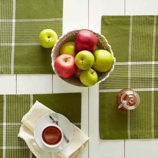 DII&reg; Fiesta Green Check Placemat, 6ct. {5}