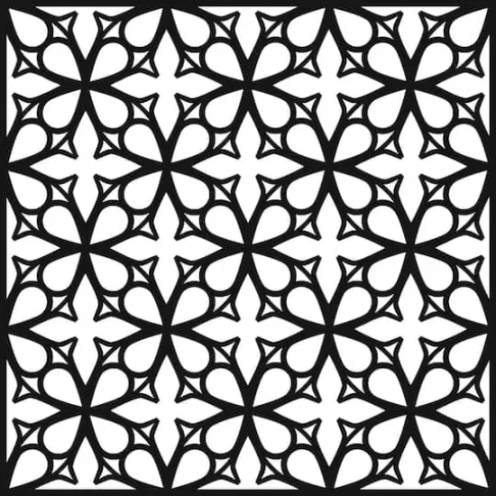 The Crafter's Workshop Garden Gate Stencil, 6'' x 6'' {1}