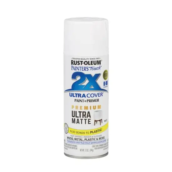 Rust-Oleum&reg; Painter's Touch&reg; 2X Ultra Matte Paint & Primer Spray White {1}