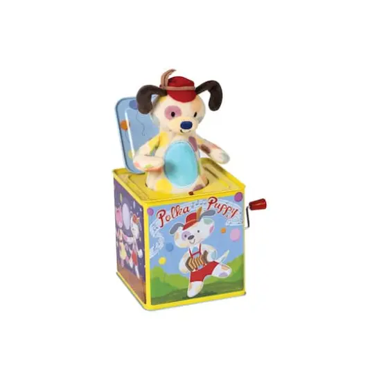 Schylling Polka Puppy Jack in Box {1}