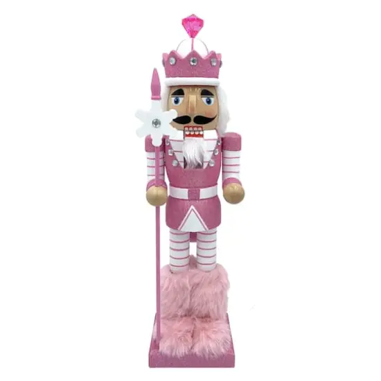 Santa's Workshop 14.5" Pink Snowflake Nutcracker {1}