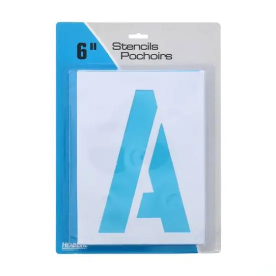 Headline/Geotype 6" Capital Letters & Numbers Stencils {1}