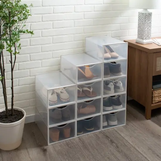 Simplify Stackable Shoe Boxes, 12ct. White {8}
