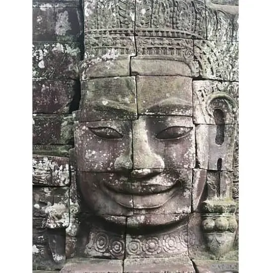 Sparkly Selections Statue in the Temples of Angkor, Cambodia 30cm x 40cm Diamond Painting Kit, Round Diamonds {1}