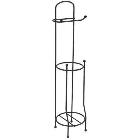 Bath Bliss Matte Black Toilet Paper Holder & Dispenser {1}