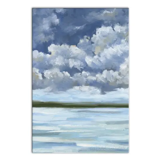Calm Beach Coast 24" x 36" Canvas Wall Art {1}