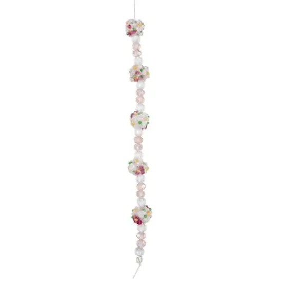 Flower Lampwork Glass Ball Bead Mix by Bead Landing&trade; {4}