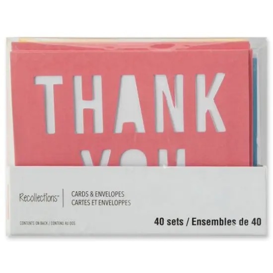 Thank You Cards & Envelopes by Recollections&trade;, 5.5" x 4.2" {8}