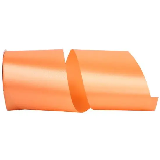 JAM Paper 4" x 50yd. Satin Allure Single Face Ribbon Peach {1}