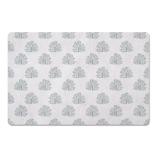 Blooming Bush Floor Mat White {1}