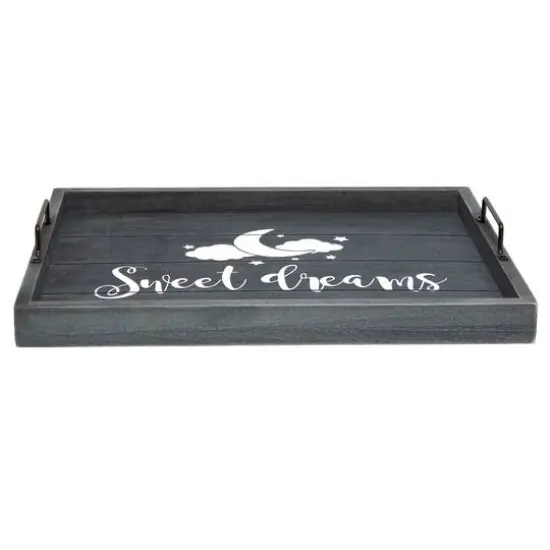 Elegant Designs&trade; 15.5" Sweet Dreams Serving Tray with Handles {8}
