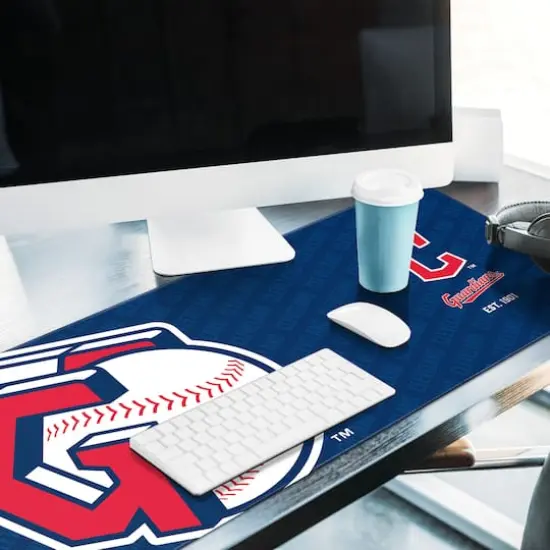 MLB Logo Series Desk Pad Cleveland Guardians {5}