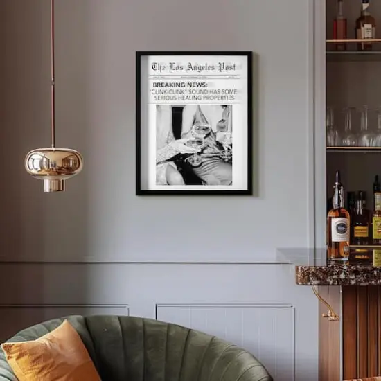 American Art Decor Los Angeles Post Printed Glass Framed Wall Decor {3}