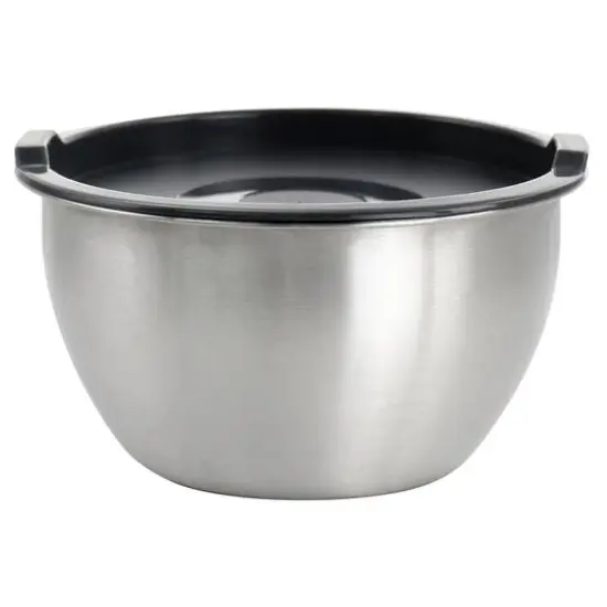 Martha Stewart Everyday 1.5qt. Stainless Steel Mixing Bowl with Plastic Lid {1}