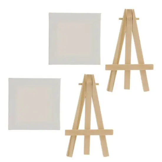 Hello, Artist! Mini Canvas With Easel Party Pack, 4ct. {5}