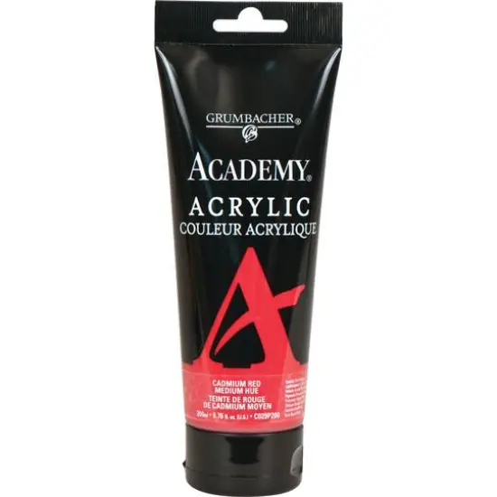 Grumbacher&reg; Academy&reg; Acrylic Paint, 200mL Cadmium Red Medium {1}
