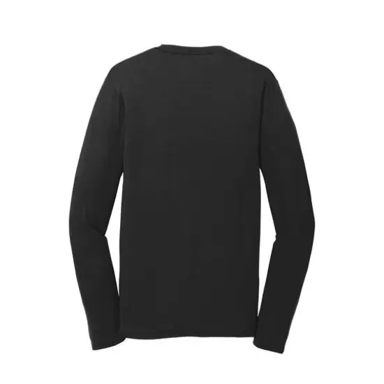 Port & Company® Long Sleeve Performance Blend T-Shirt Jet Black {5}