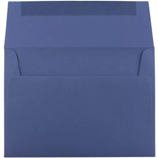 JAM Paper A10 Presidential Blue Recycled Invitation Envelopes {3}