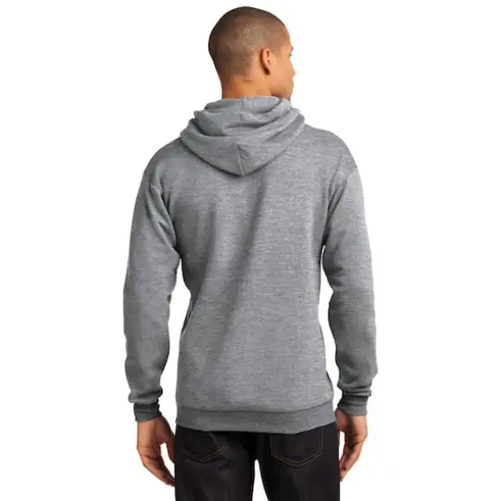 Port & Company® Heathered Colors Core Fleece Pullover Hooded Sweatshirt Athletic Heather {6}