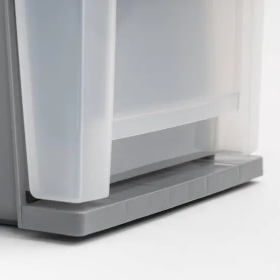 IRIS&reg; 6.5qt. Gray Stackable Storage Drawer {6}