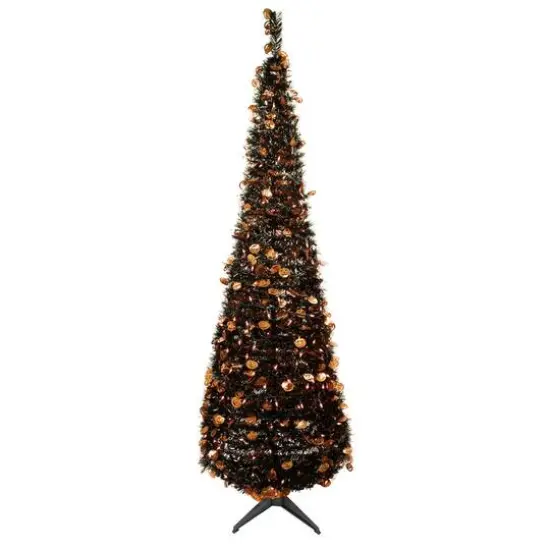 6ft. Fall Harvest Pop Up Artificial Thanksgiving Tree with Pumpkins {1}