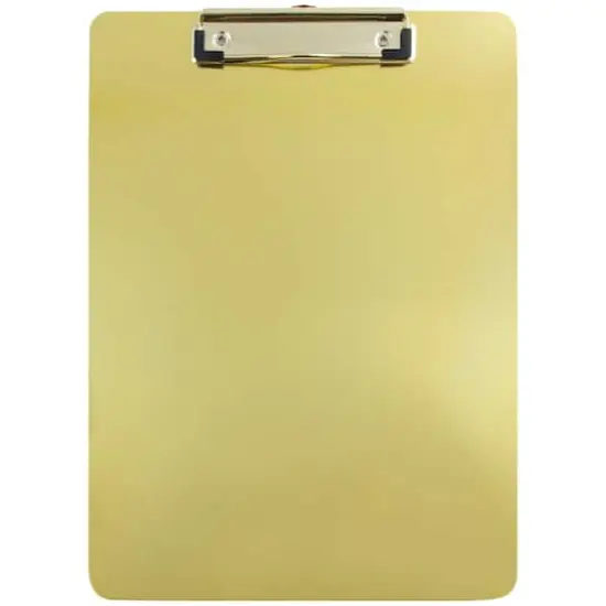 JAM Paper Letter Size Aluminum Clipboard Gold {1}