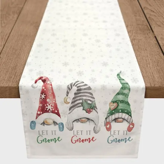 Let it Gnome 16x72 Poly Twill Table Runner {3}