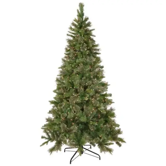 6.5ft. Pre-Lit Kingston Cashmere Pine Artificial Christmas Tree, Clear Lights {1}