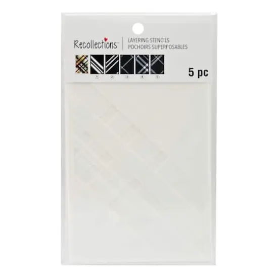 Plaid Layering Stencils by Recollections&trade; {3}