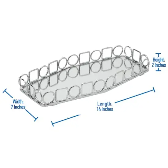 Home Details Circles & Squares Vanity Mirror Tray {4}
