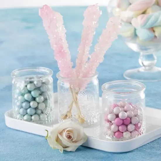 Kate Aspen&reg; Vintage Clear Glass Tea Light Holder, 4ct. {6}