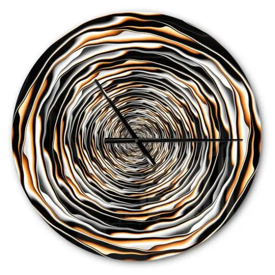 Designart 'Fractal Rotating Modern Wall Clock {1}