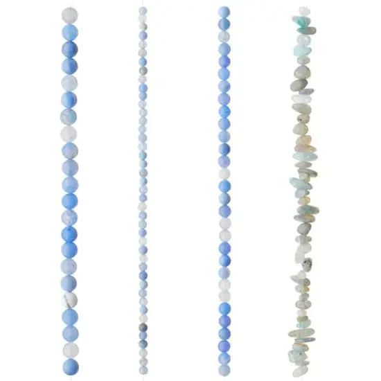 Blue Agate Stone Beads Value Pack by Bead Landing&trade; {4}