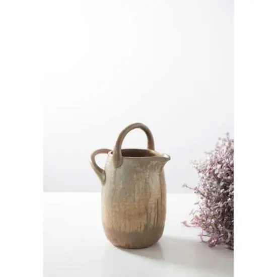 Hello Honey® 10" Reactive Glaze Stoneware Watering Pitcher with Handles {3}
