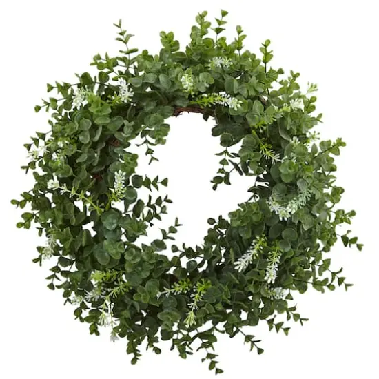 18&rdquo; Double Ring Eucalyptus Wreath {1}