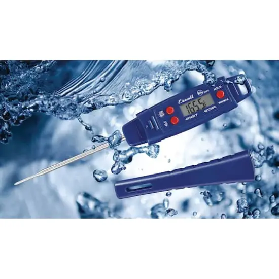 Escali Blue Waterproof Digital Thermometer {10}