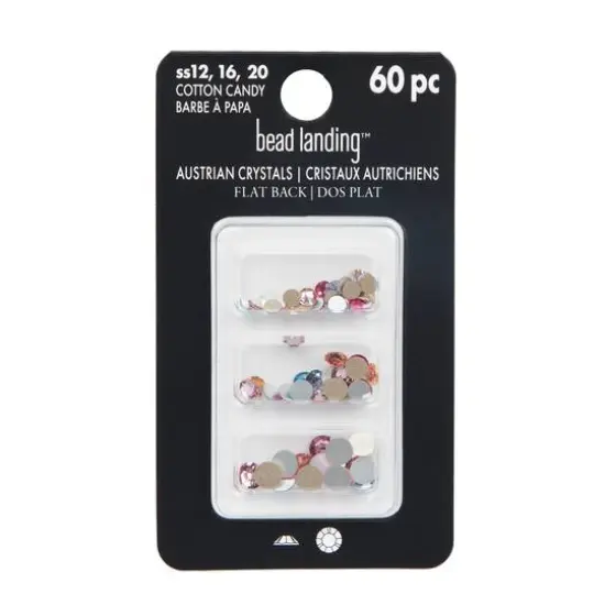 Round Flatback Austrian Crystals Mix by Bead Landing&trade;, 60ct. Cotton Candy {4}