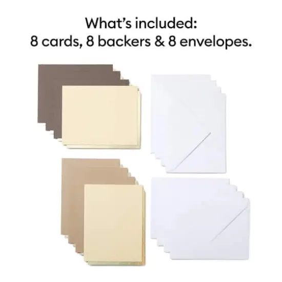 Cricut Joy&trade; Cutaway Cards, Neutrals Sampler {4}