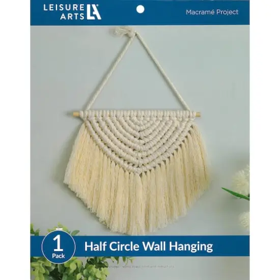 Leisure Arts&reg; Half Circle Hanging Macram&eacute; Kit {1}