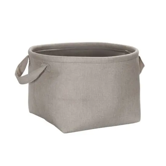 Household Essentials 17" Round Laundry Bin Gray {1}