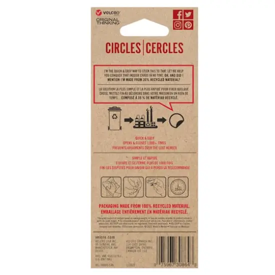 VELCRO&reg; Brand White Stick 'Em Circles {7}