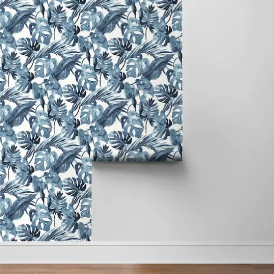 Tommy Bahama Falling Fronds Peel & Stick Wallpaper Lapis {5}
