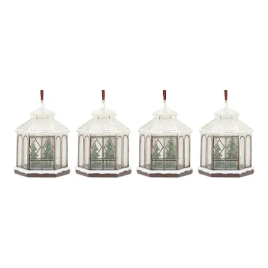 4ct. Winter Gazebo Ornament {1}