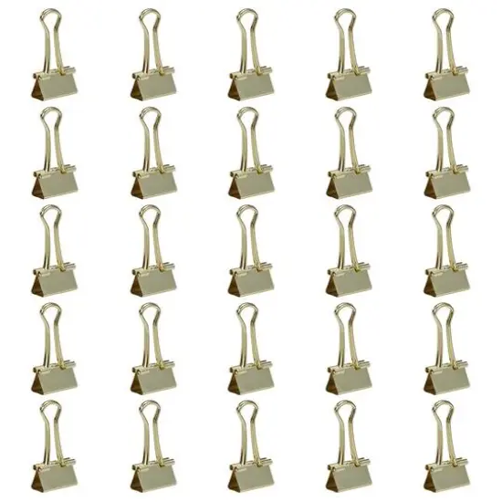 JAM Paper 3/4" Binder Clips, 25ct. Gold {7}