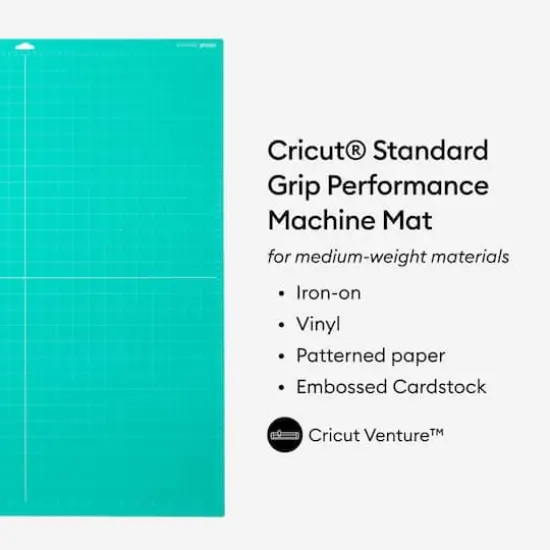 Cricut&reg; Standard Grip Performance Machine Mat, 24" x 28" Green {3}